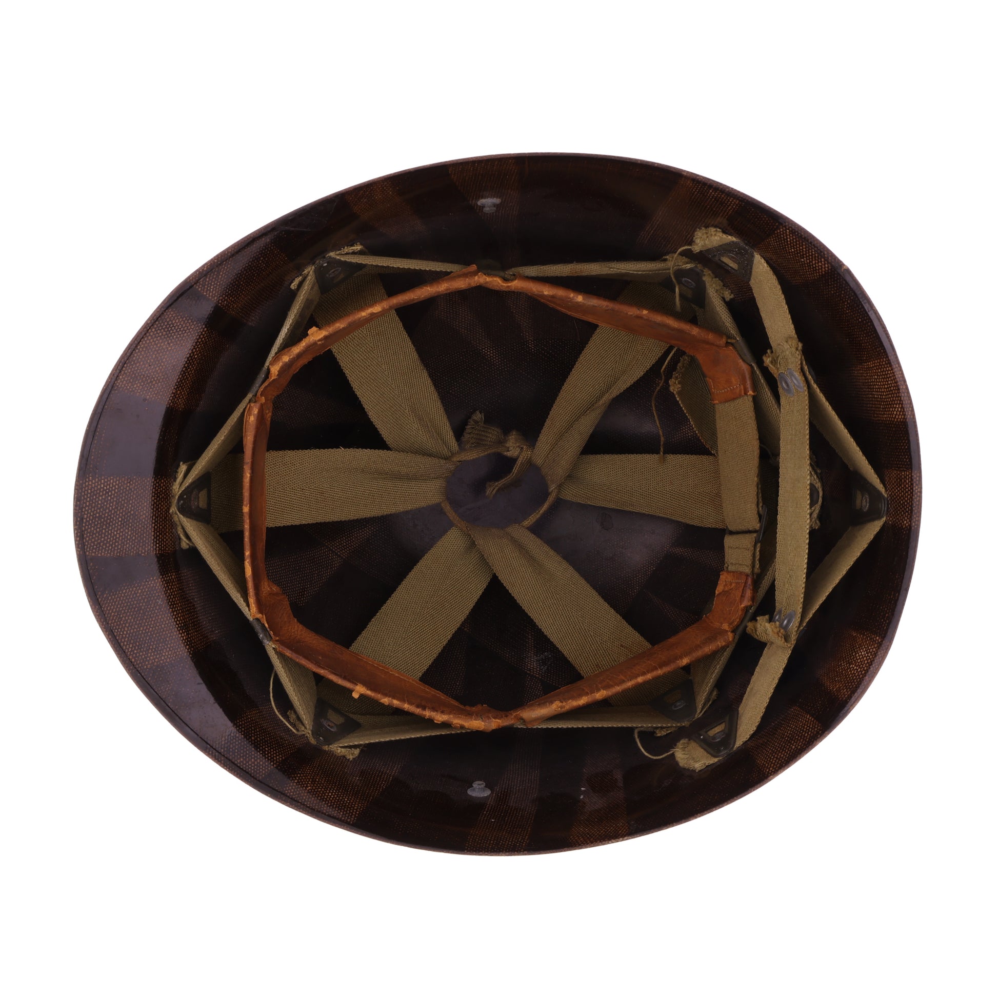 WWII U.S. Westinghouse M-1 Helmet Liner with Headband & Neckband (1943-44)