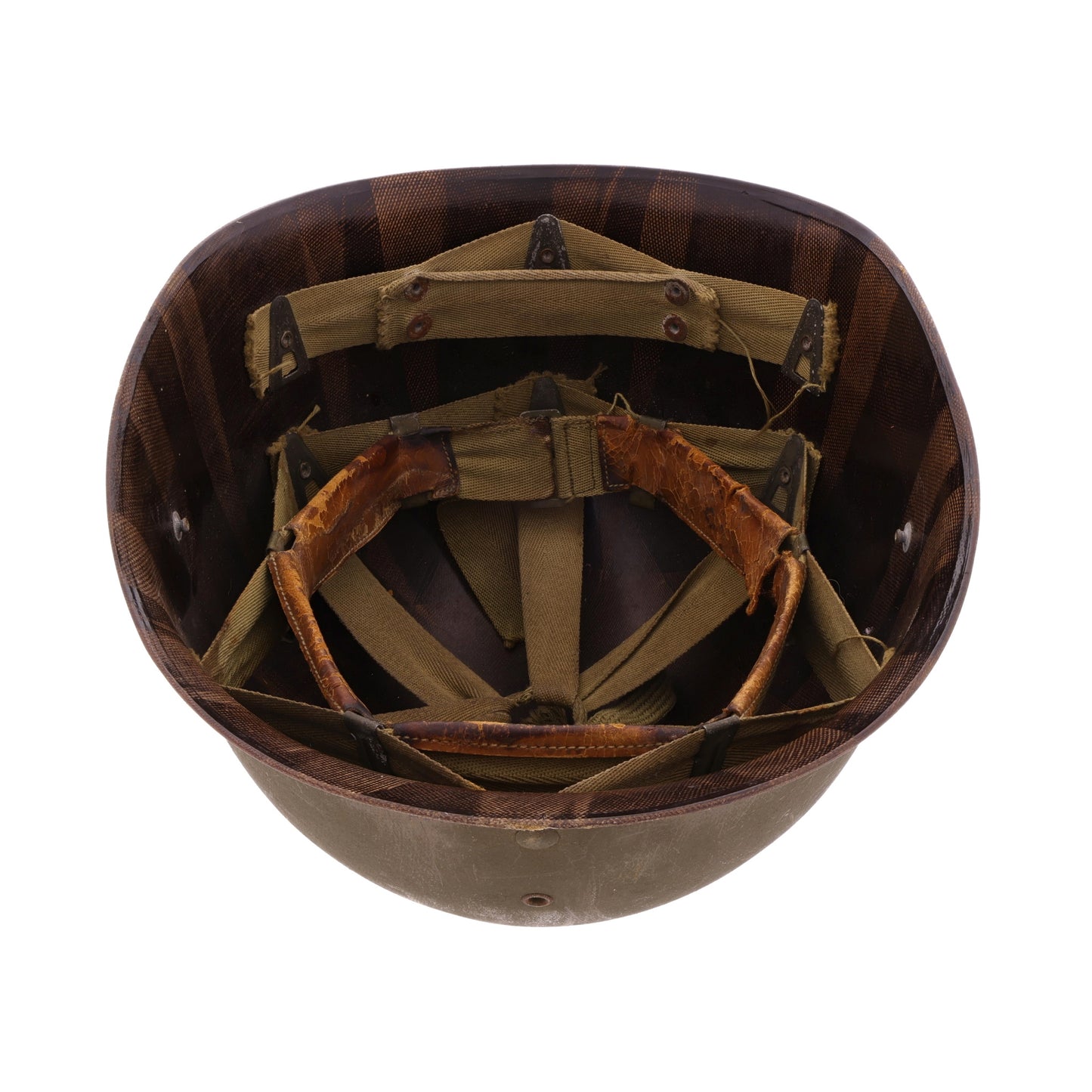 WWII U.S. Westinghouse M-1 Helmet Liner with Headband & Neckband (1943-44)