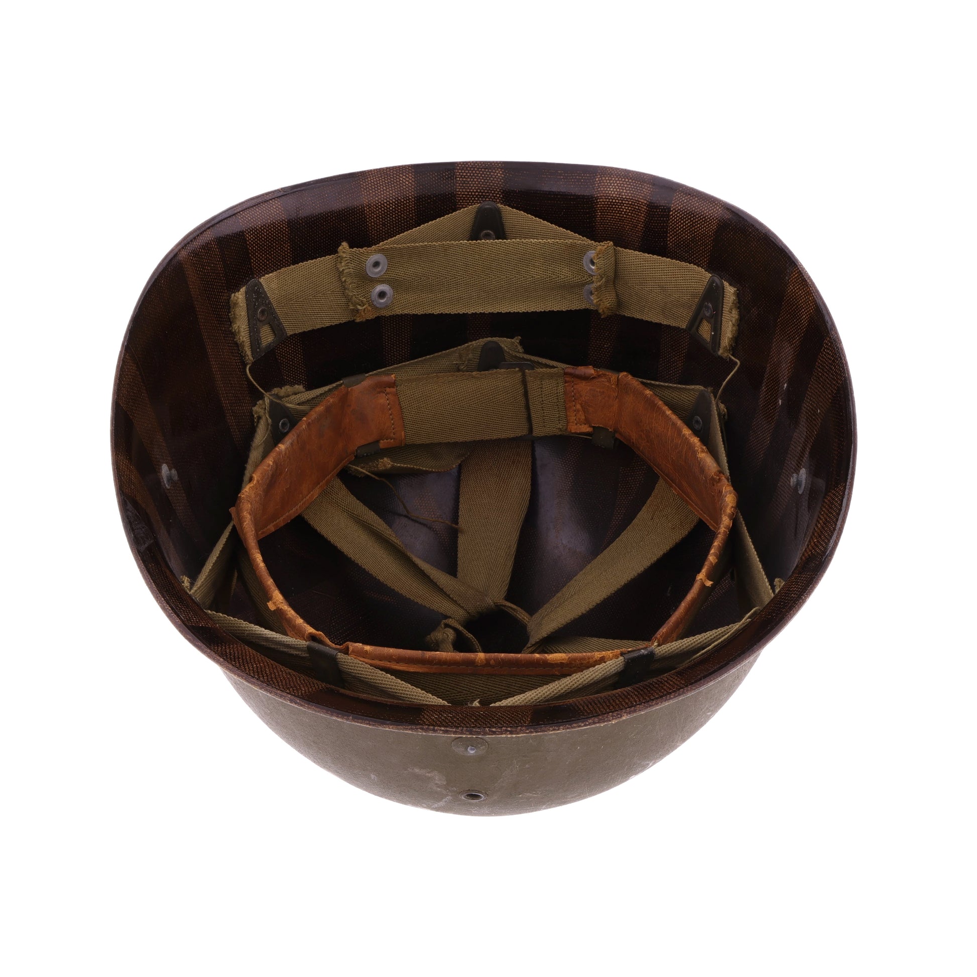 WWII U.S. Westinghouse M-1 Helmet Liner with Headband & Neckband (1943-44)