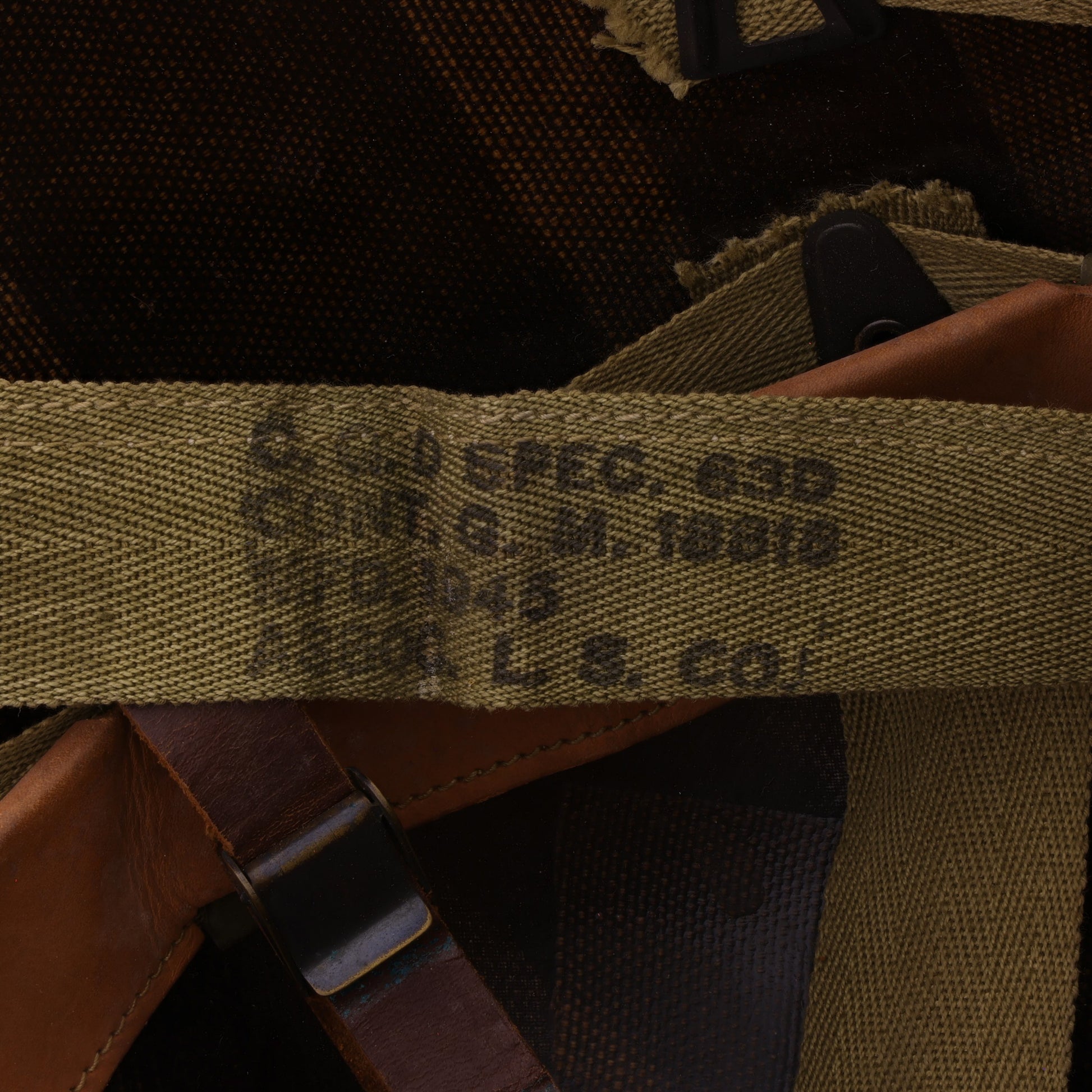 WWII U.S. Westinghouse M-1 Helmet Liner with Headband, Neckband & Leather Chinstrap (1944-45)
