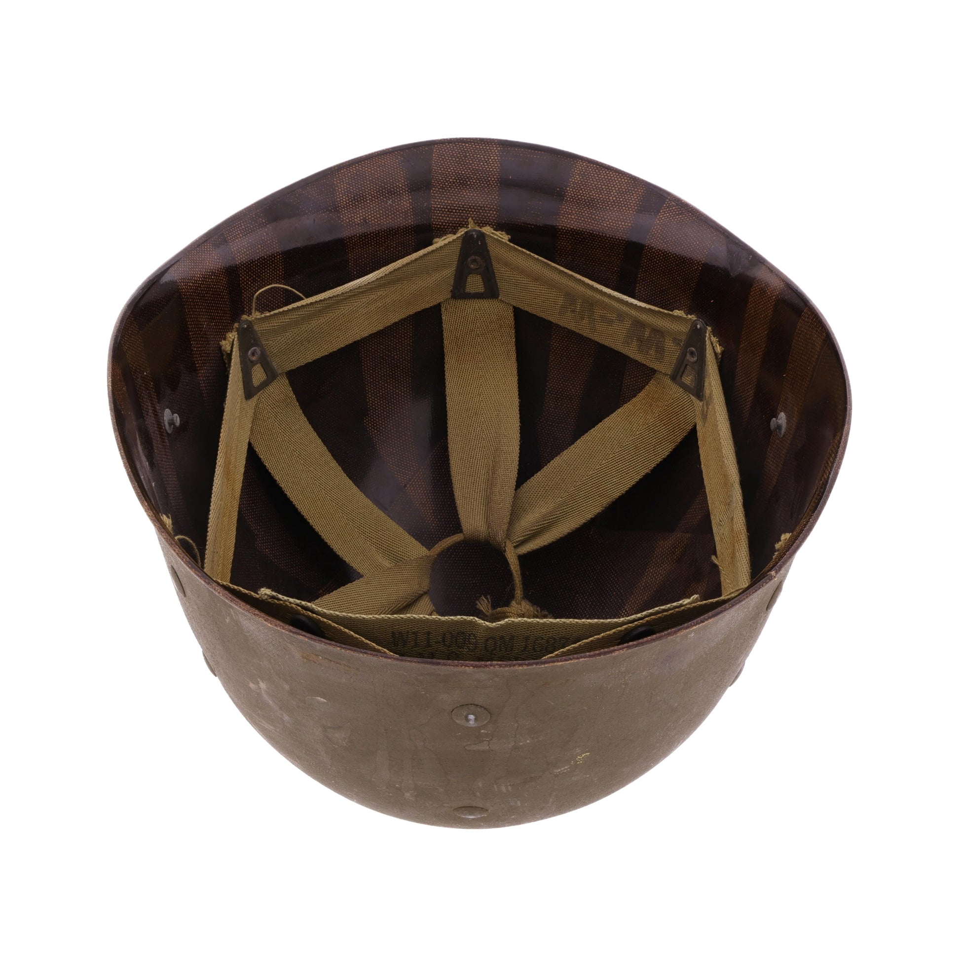 WWII U.S. Westinghouse M-1 Helmet Liner with Neckband (1943-44)