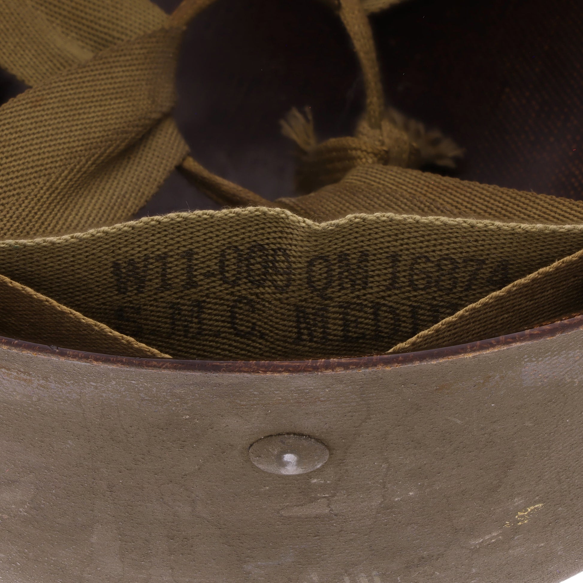 WWII U.S. Westinghouse M-1 Helmet Liner with Neckband (1943-44)