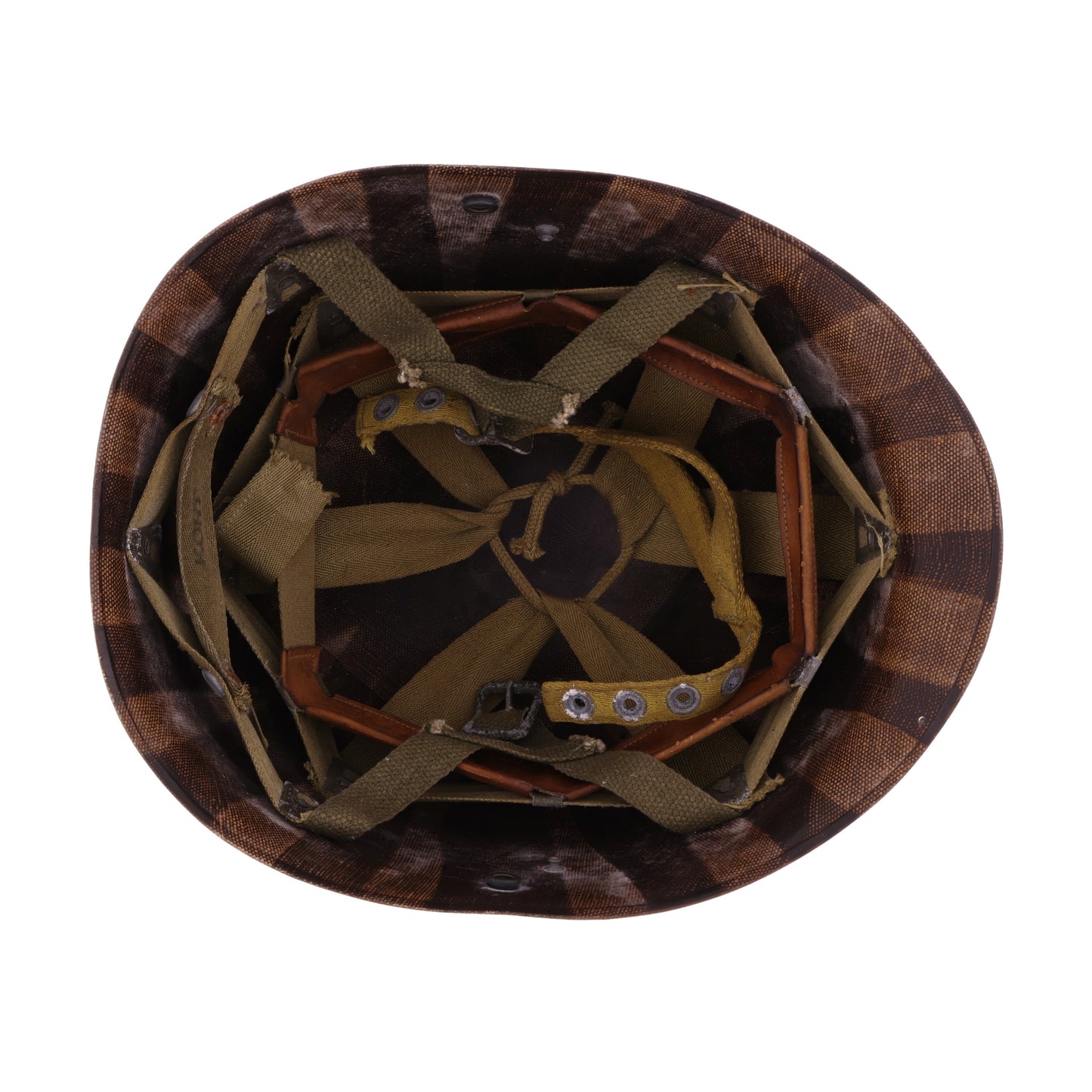 WWII U.S. Westinghouse M-2 "D-Bail" Paratrooper Helmet Liner with Headband, Neckband & Chincup (1943-44)