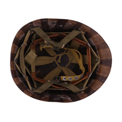WWII U.S. Westinghouse M-2 "D-Bail" Paratrooper Helmet Liner with Headband, Neckband & Chincup (1943-44)
