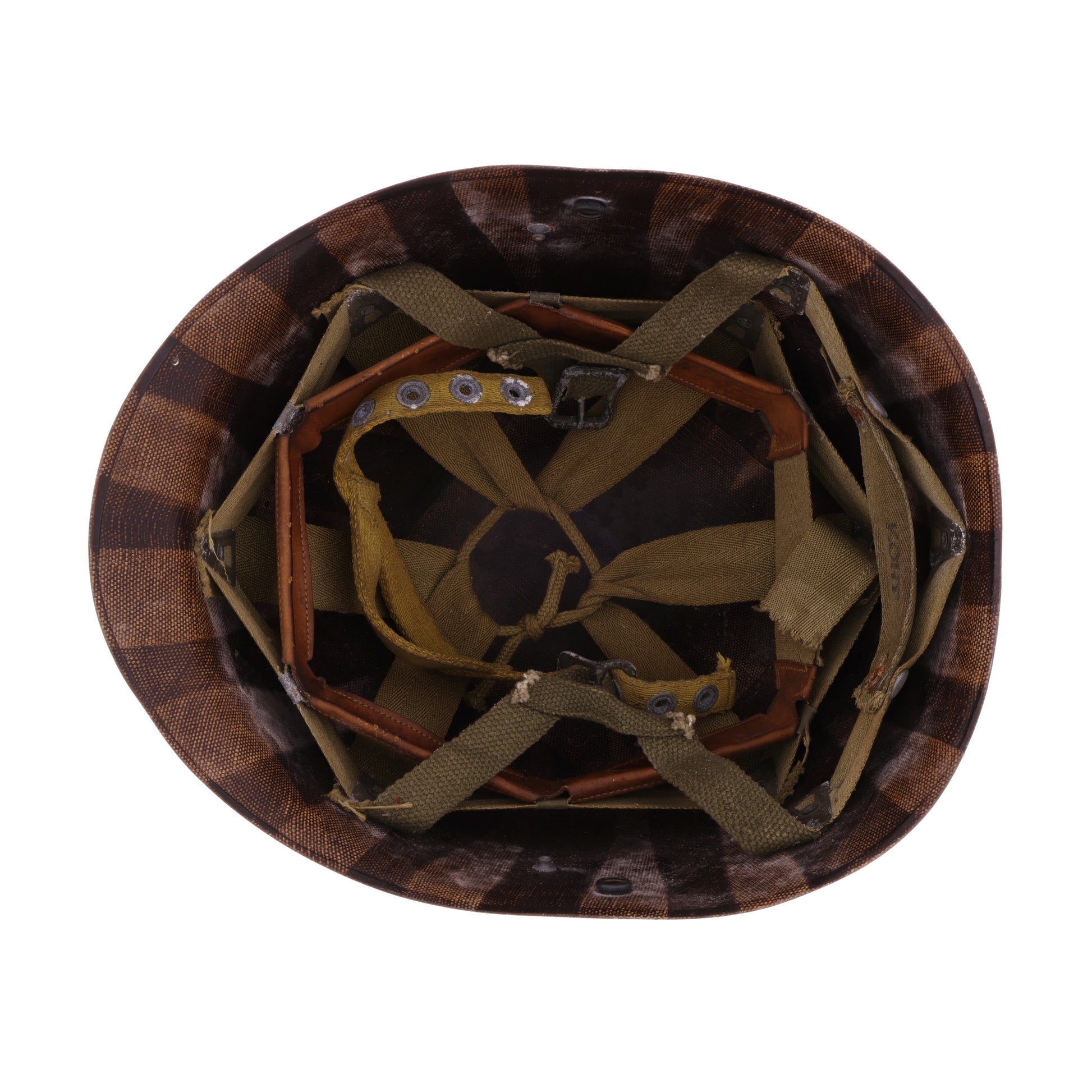 WWII U.S. Westinghouse M-2 "D-Bail" Paratrooper Helmet Liner with Headband, Neckband & Chincup (1943-44)