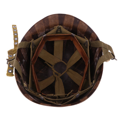 WWII U.S. Westinghouse M-2 "D-Bail" Paratrooper Helmet Liner with Headband, Neckband & Chincup (1943-44)