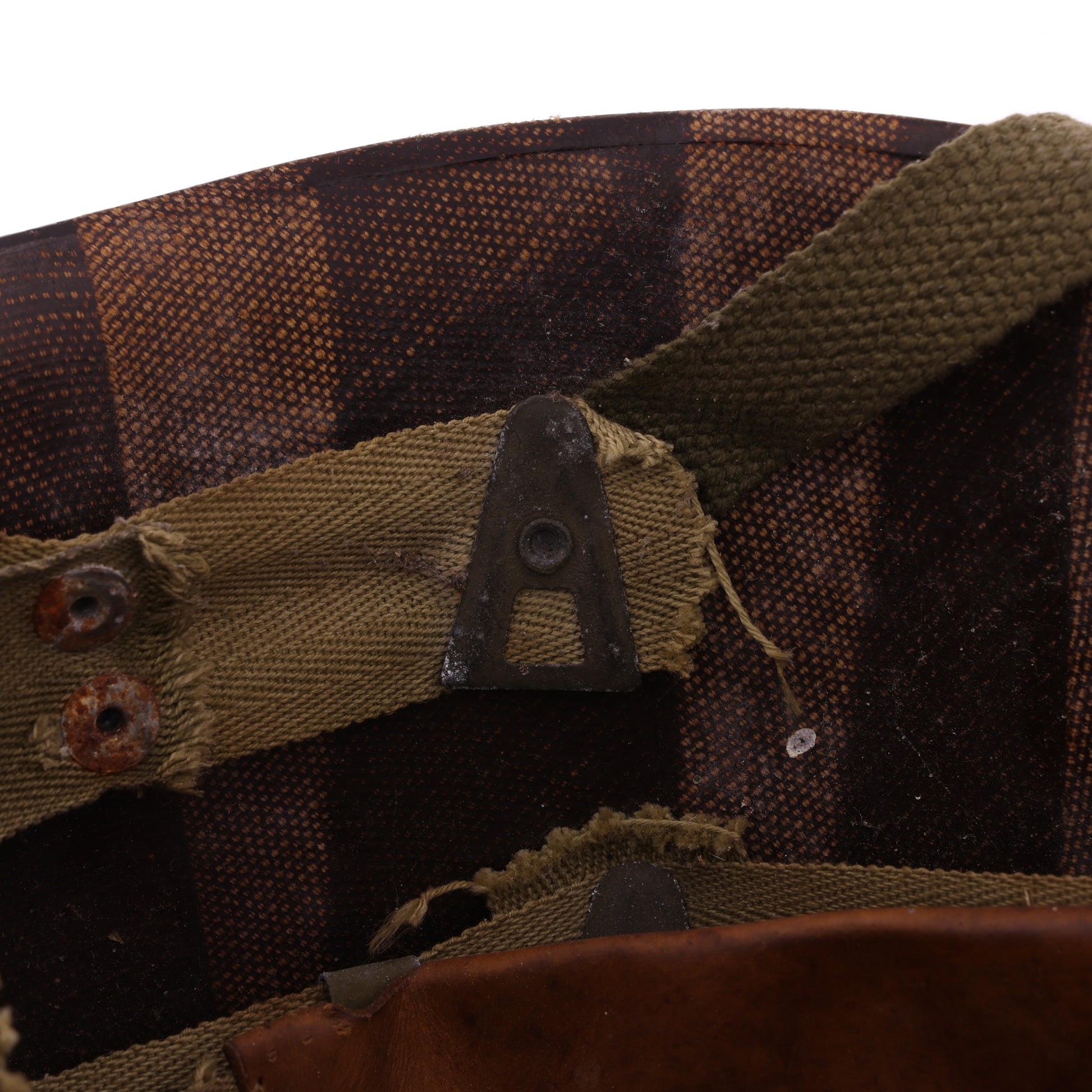 WWII U.S. Westinghouse M-2 "D-Bail" Paratrooper Helmet Liner with Headband, Neckband & Chincup (1943-44)