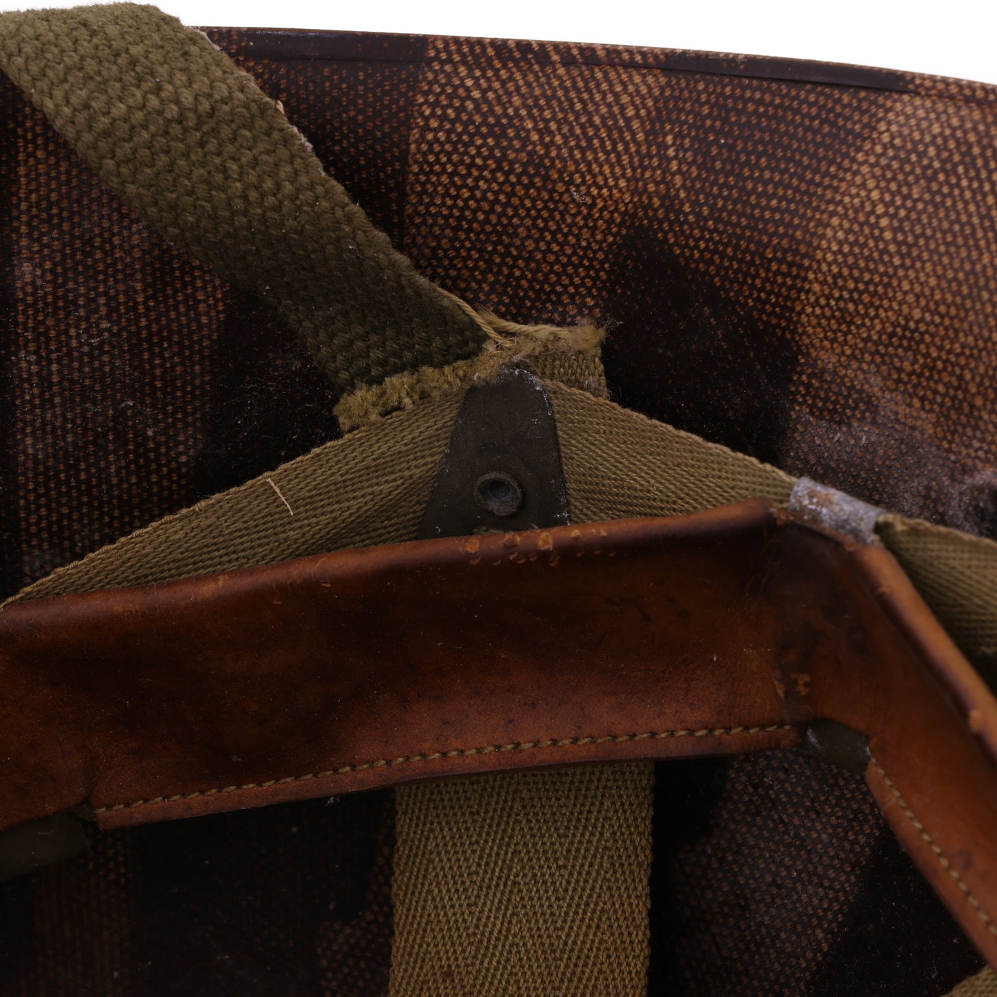 WWII U.S. Westinghouse M-2 "D-Bail" Paratrooper Helmet Liner with Headband, Neckband & Chincup (1943-44)