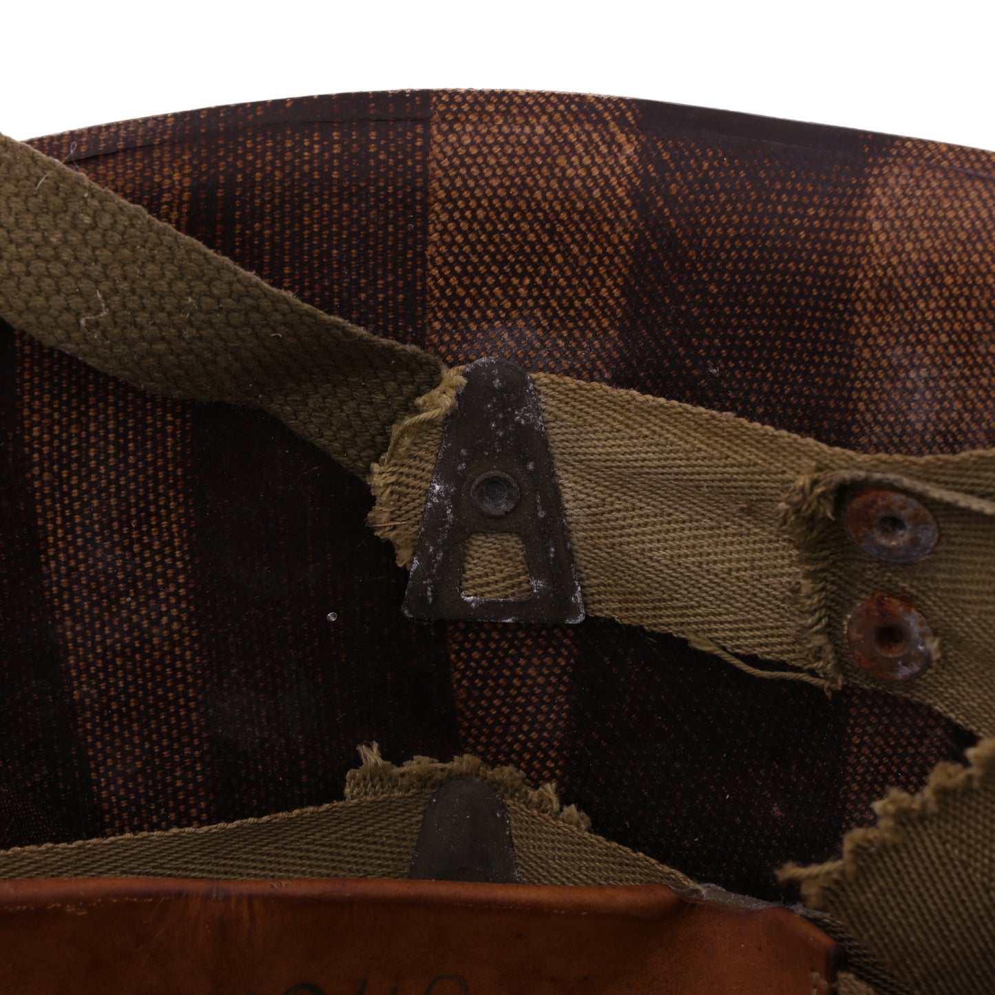 WWII U.S. Westinghouse M-2 "D-Bail" Paratrooper Helmet Liner with Headband, Neckband & Chincup (1943-44)