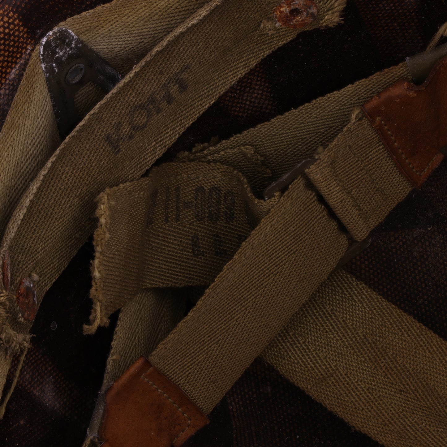 WWII U.S. Westinghouse M-2 "D-Bail" Paratrooper Helmet Liner with Headband, Neckband & Chincup (1943-44)