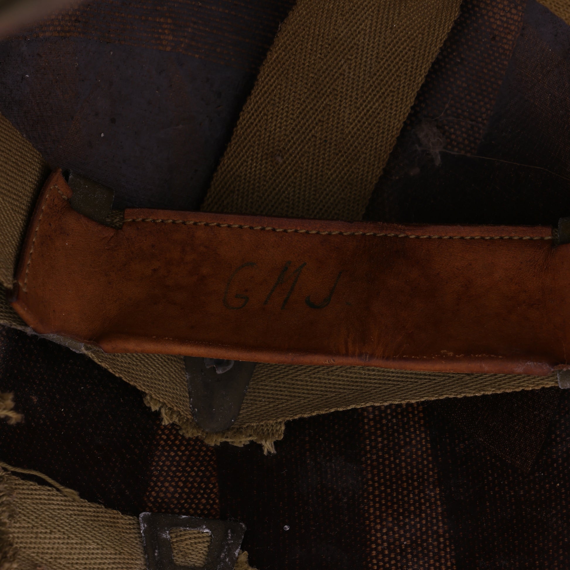 WWII U.S. Westinghouse M-2 "D-Bail" Paratrooper Helmet Liner with Headband, Neckband & Chincup (1943-44)