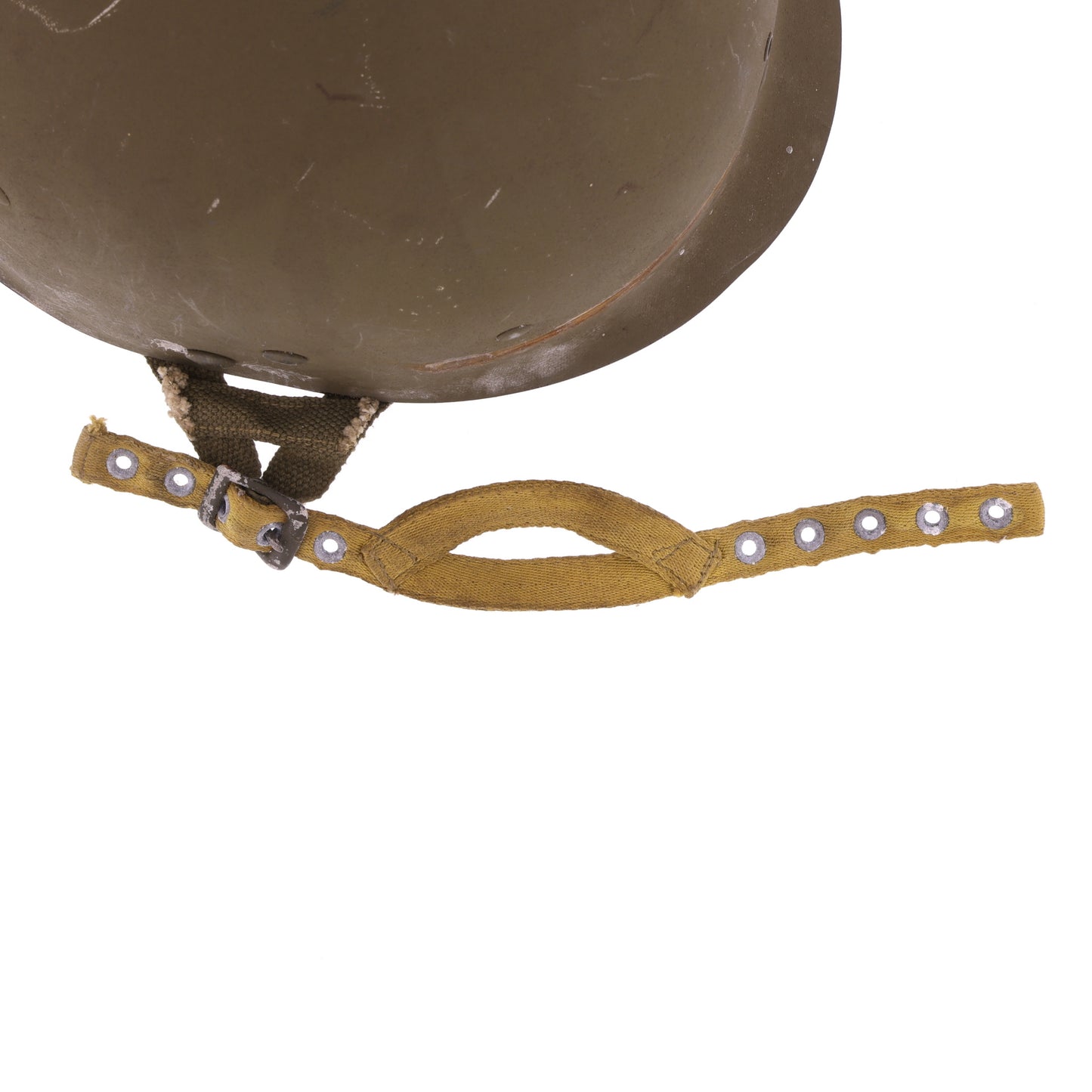 WWII U.S. Westinghouse M-2 "D-Bail" Paratrooper Helmet Liner with Headband, Neckband & Chincup (1943-44)