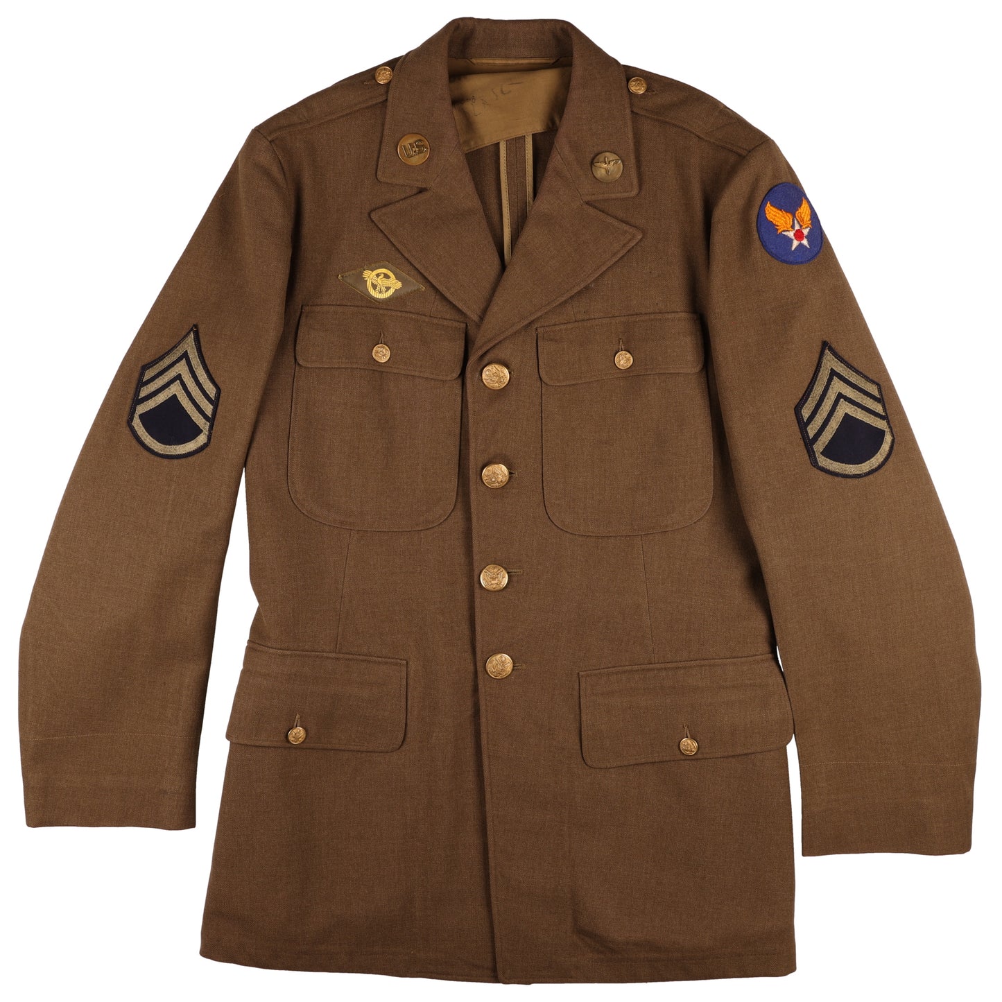WWII USAAF Staff Sergeant's Wool Service Jacket by Simon Ackerman Clothes, Inc. Size 40R (1942)
