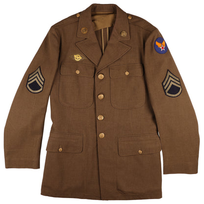 WWII USAAF Staff Sergeant's Wool Service Jacket by Simon Ackerman Clothes, Inc. Size 40R (1942)