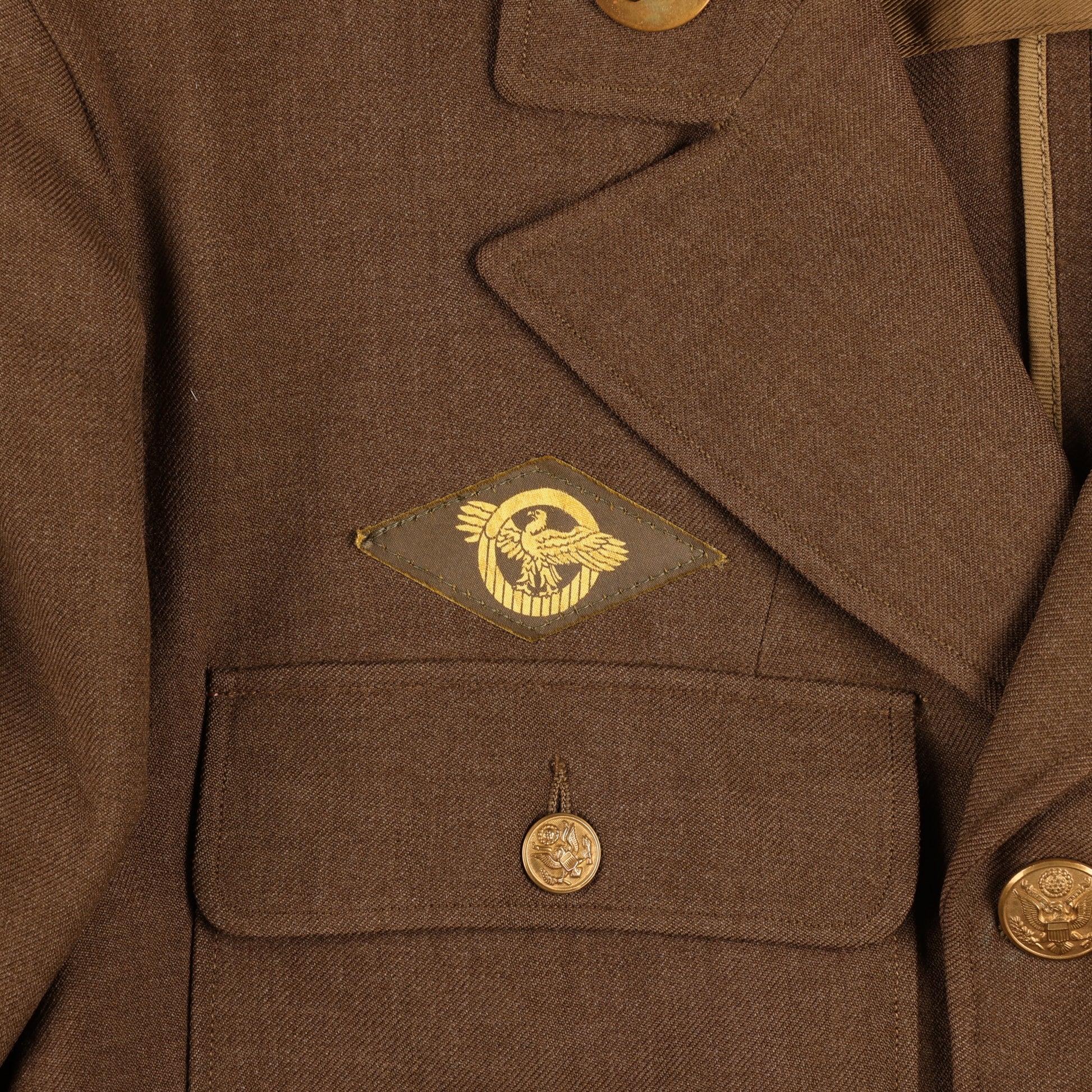 WWII USAAF Staff Sergeant's Wool Service Jacket by Simon Ackerman Clothes, Inc. Size 40R (1942)