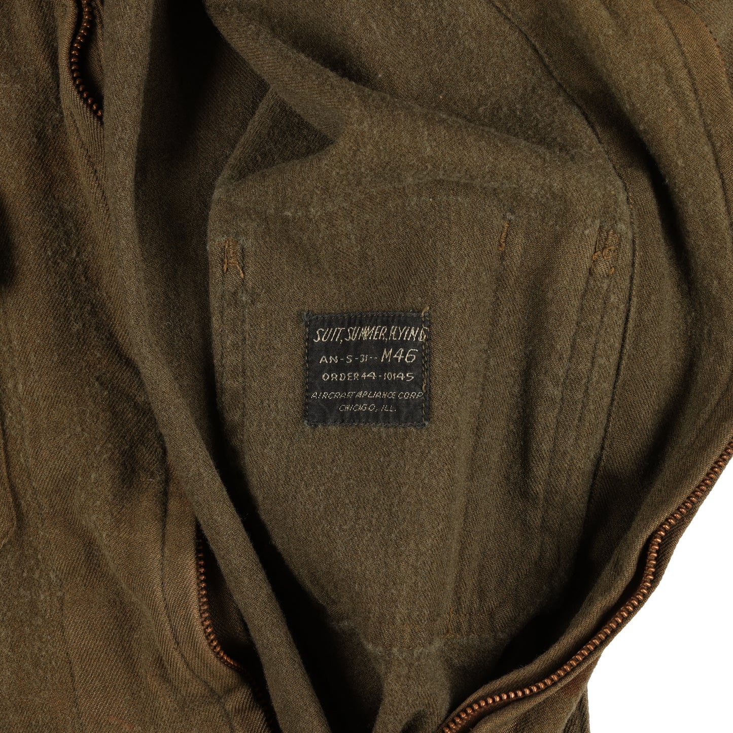 WWII USAAF AN-S-31 Summer Flying Suit by Aircraft Appliance Corp. (Size Medium 46)