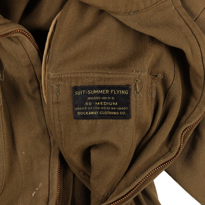 WWII USAAF AN6550 Summer Flying Suit by Rockaway Clothing Co. (Size 40 Medium)