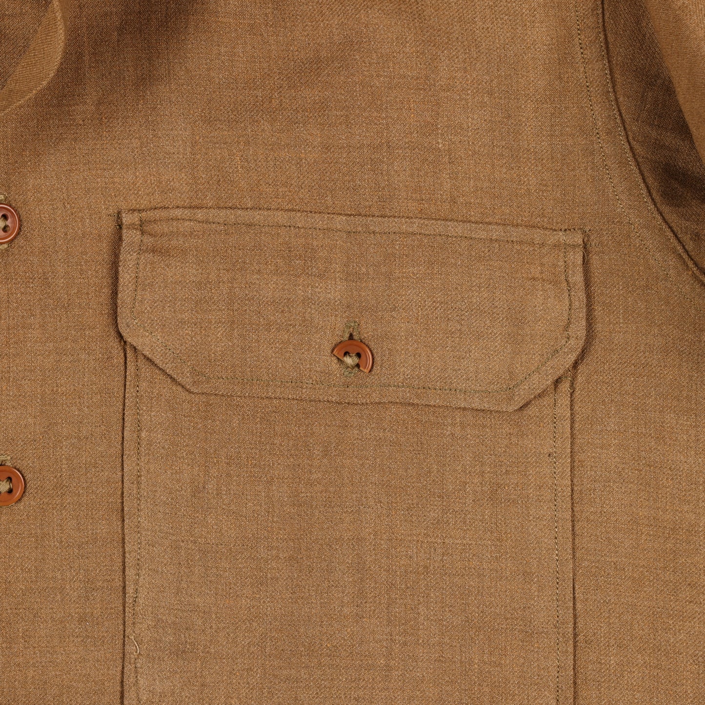 WWII USAAF Enlisted Man's M37 Wool Service Shirt Marked with Laundry Number