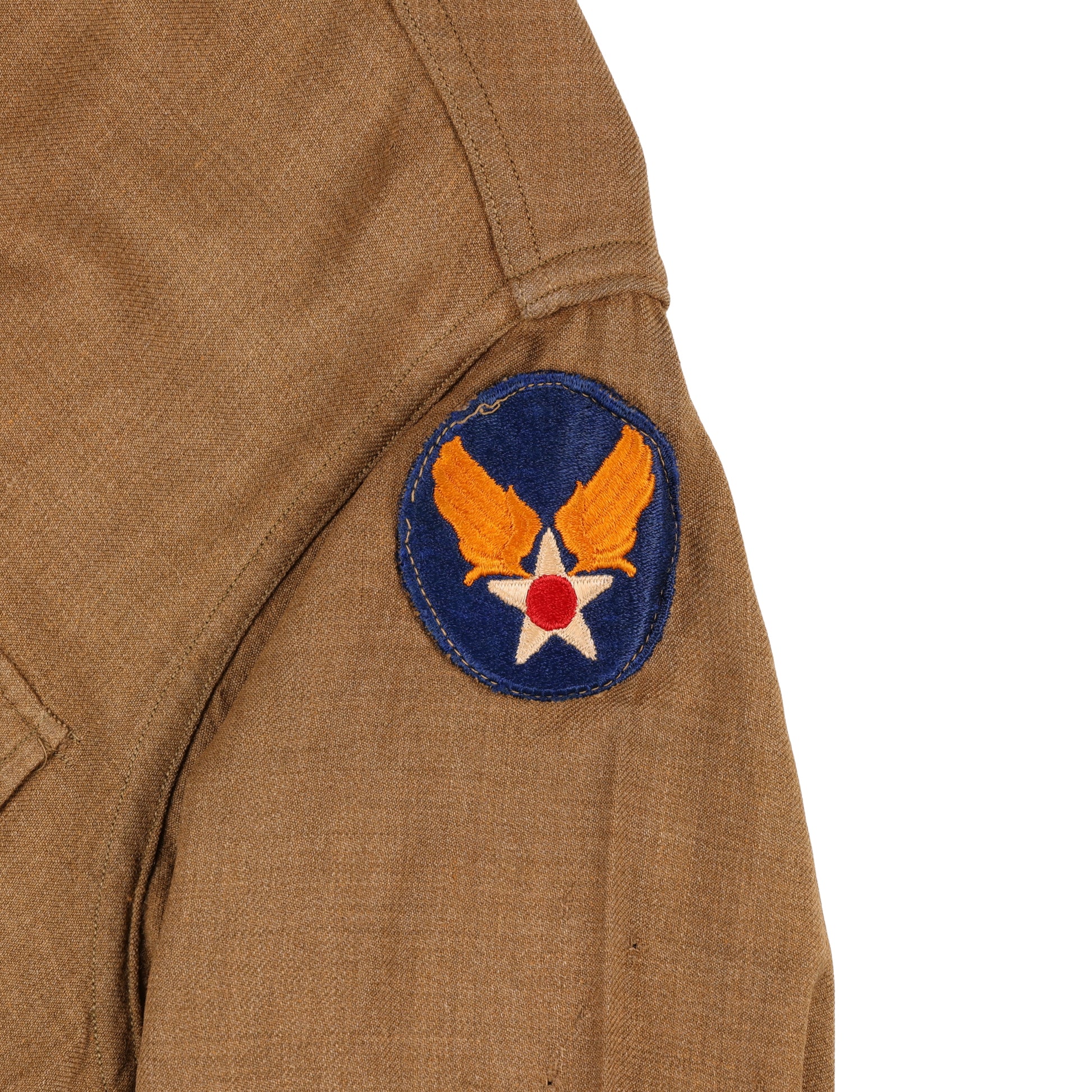 WWII USAAF Enlisted Man's M37 Wool Service Shirt Marked with Laundry Number