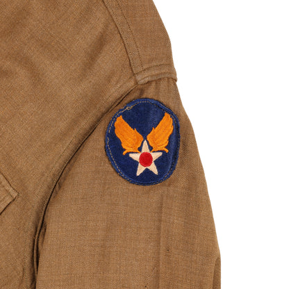 WWII USAAF Enlisted Man's M37 Wool Service Shirt Marked with Laundry Number