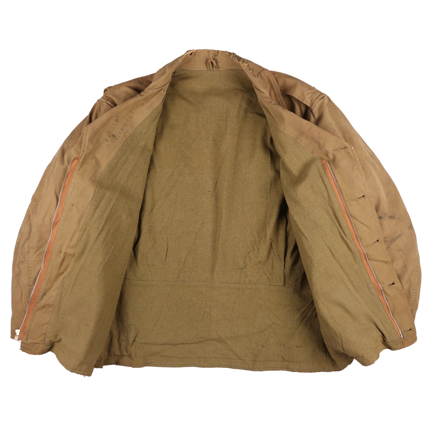 WWII USAAF M1941 Field Jacket Identified to S/Sgt. Ralph L. Hartley