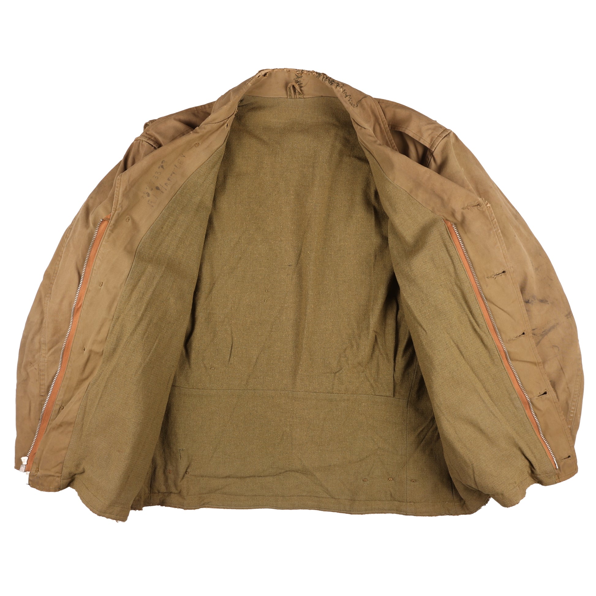 WWII USAAF M1941 Field Jacket Identified to S/Sgt. Ralph L. Hartley