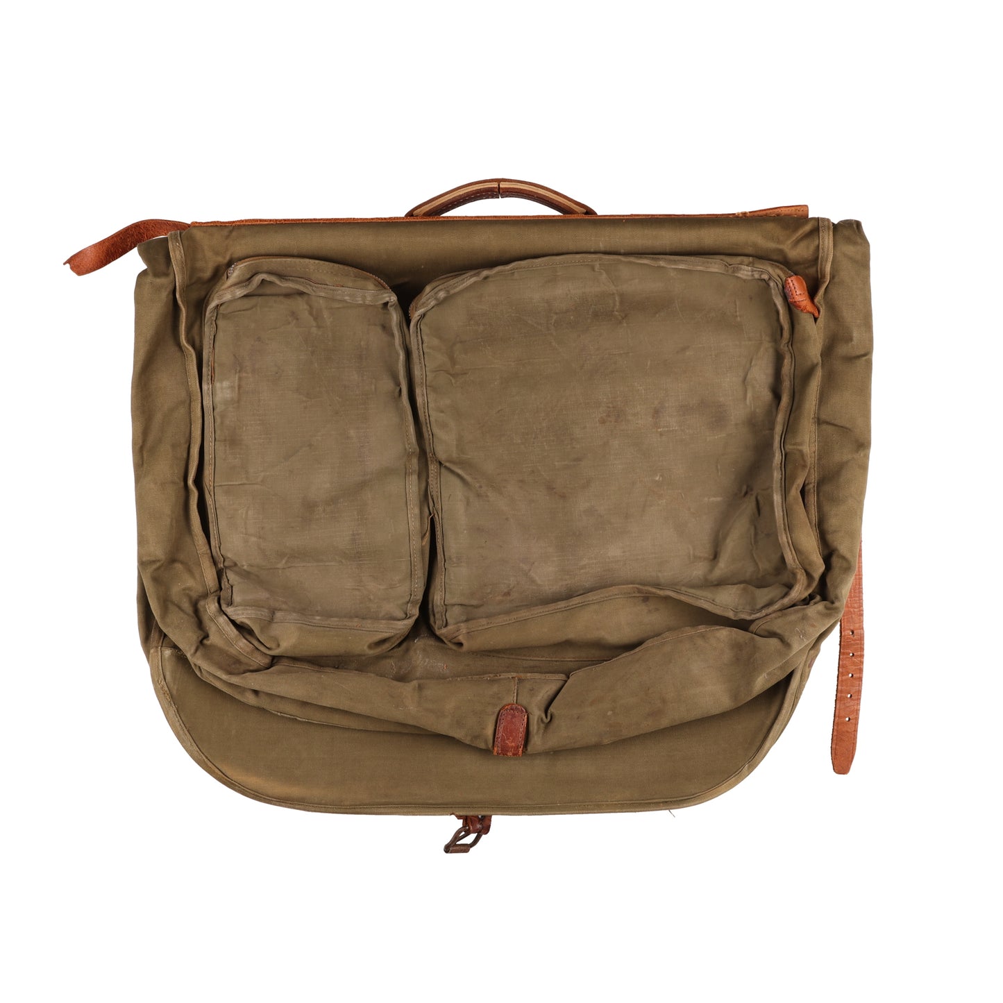WWII USAAF Officer's B-4 Garment Bag with Three Wire Hangers