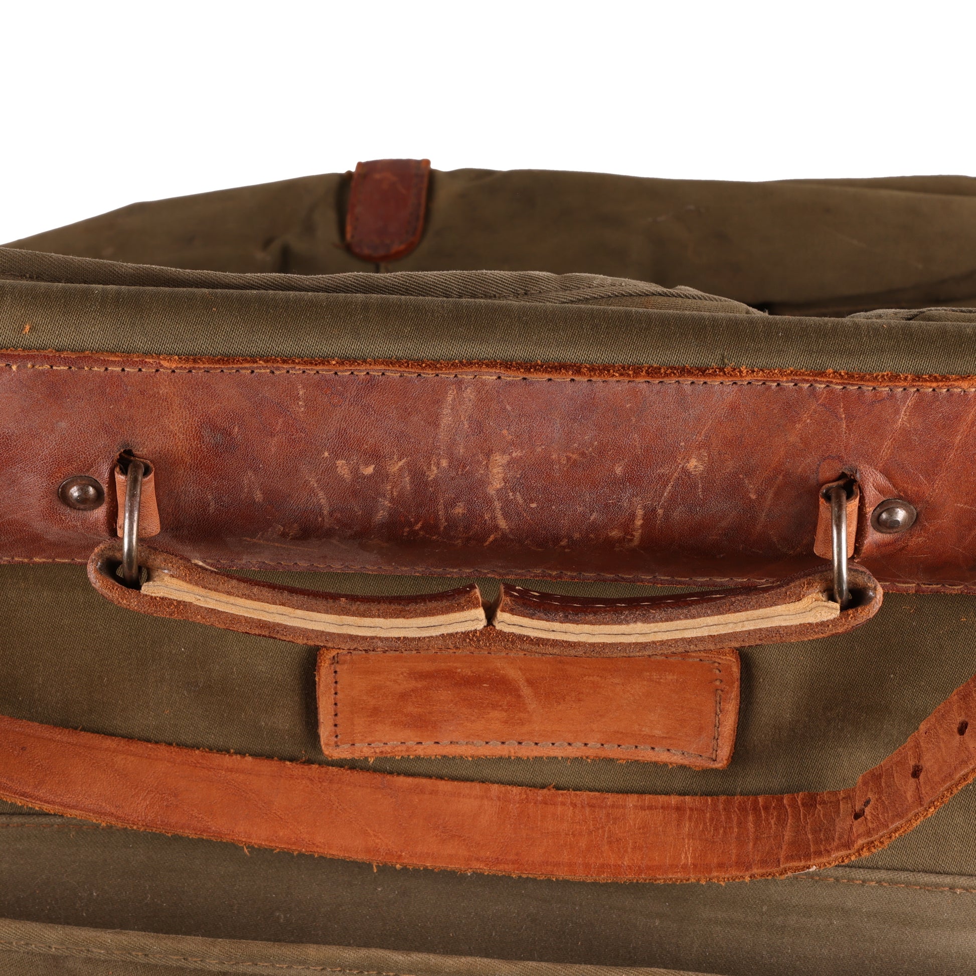 WWII USAAF Officer's B-4 Garment Bag with Three Wire Hangers