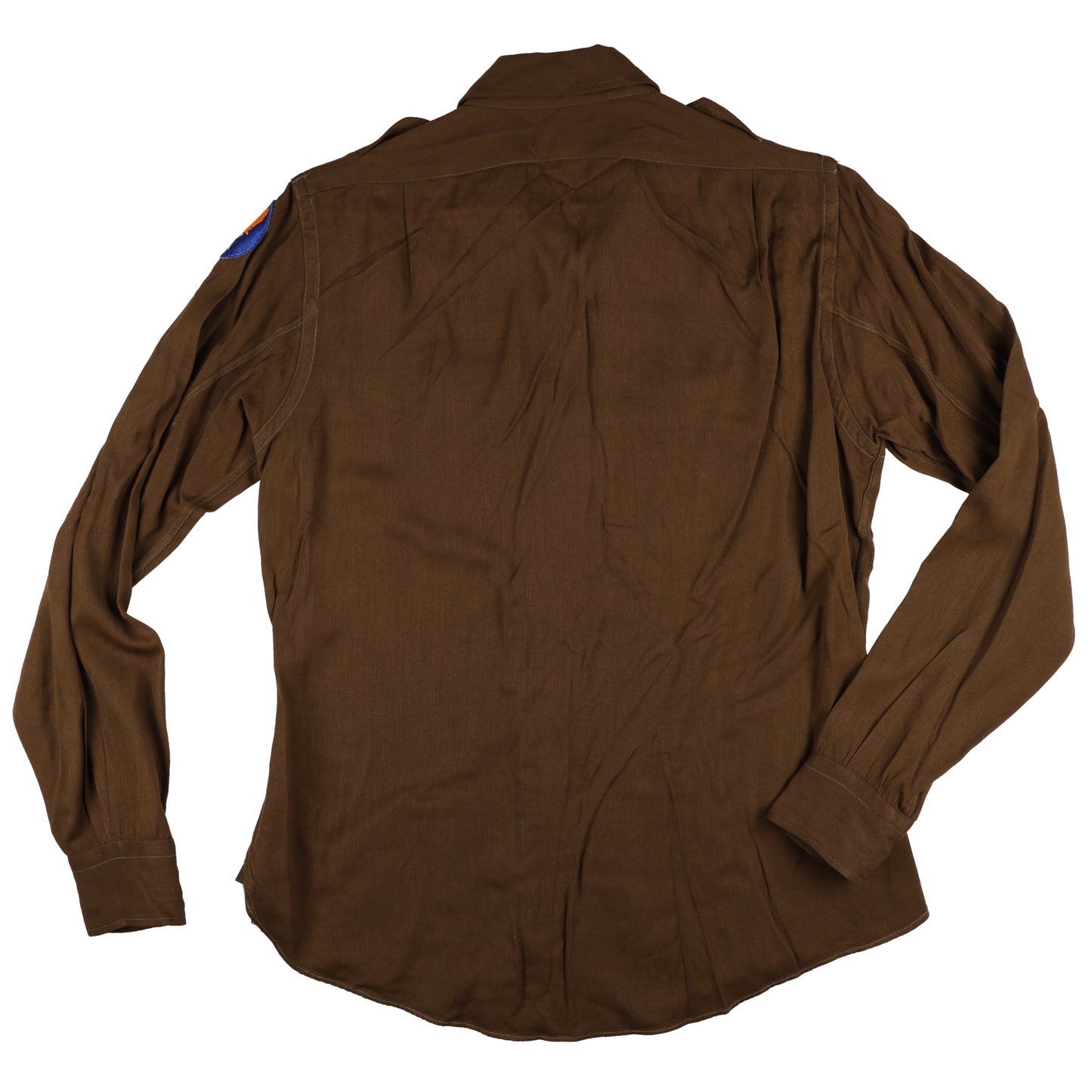 WWII USAAF Officer's Chocolate Wool Service Shirt by Apollo