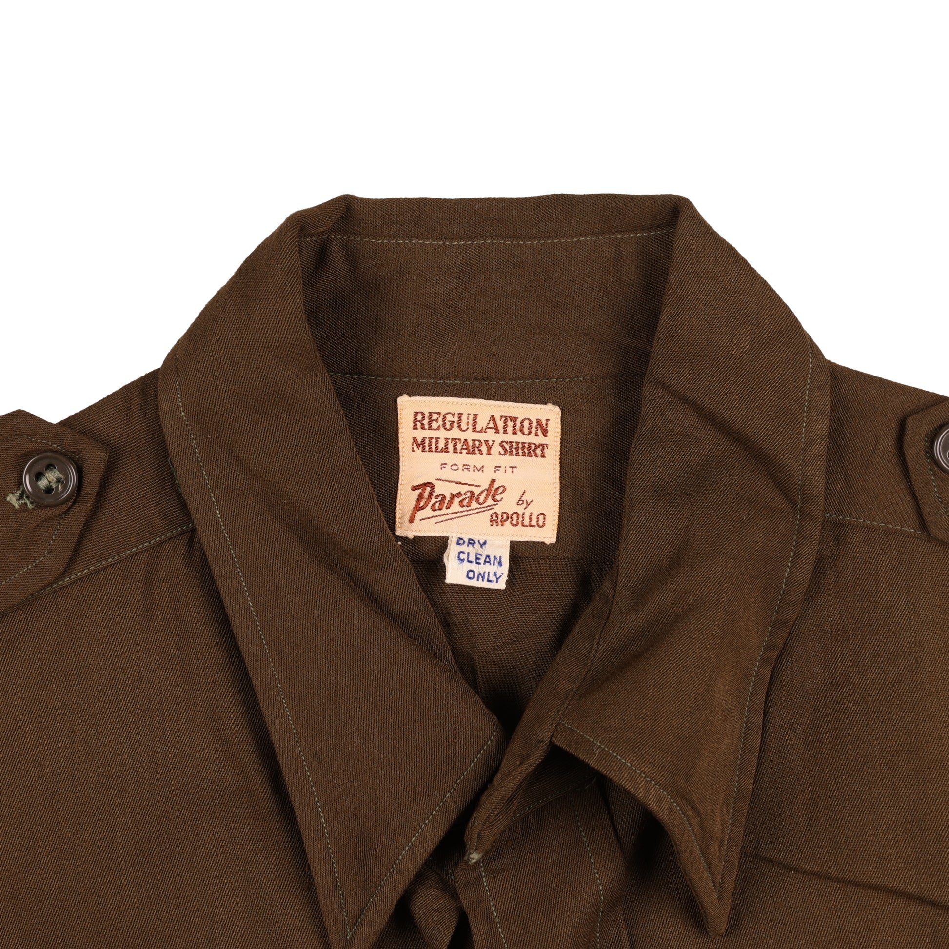 WWII USAAF Officer's Chocolate Wool Service Shirt by Apollo