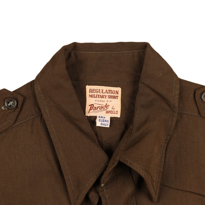 WWII USAAF Officer's Chocolate Wool Service Shirt by Apollo