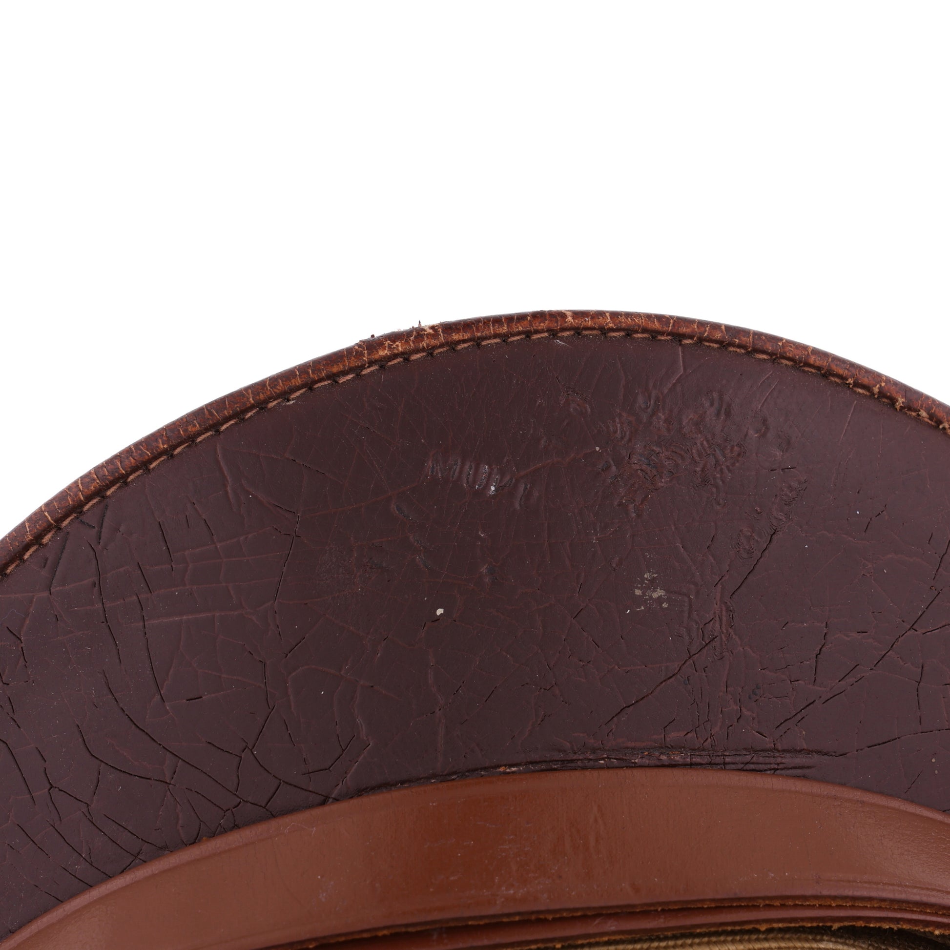 WWII USAAF Officer's Khaki Crusher Cap by Dobbs Fifth Avenue Identified to Lt. Roy J. "Stanley" Szczepaniak (Size 6 7/8)