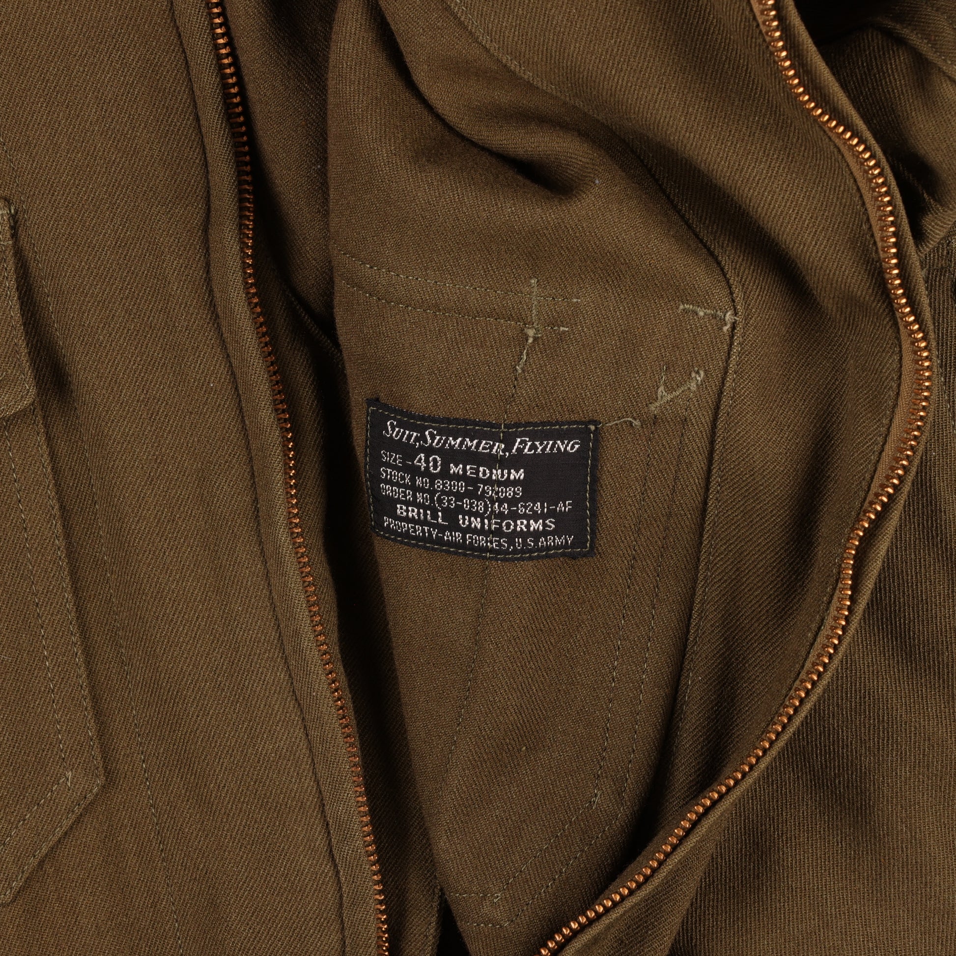 WWII USAAF Summer Flying Suit by Brill Uniforms (Size 40 Medium)