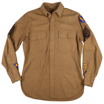 WWII USAAF T/3 Photographer Specialist's M37 Wool Service Shirt