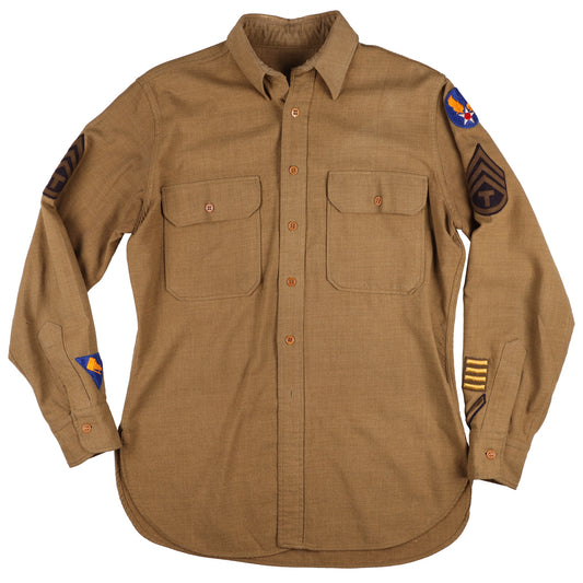 WWII USAAF T/3 Photographer Specialist's M37 Wool Service Shirt