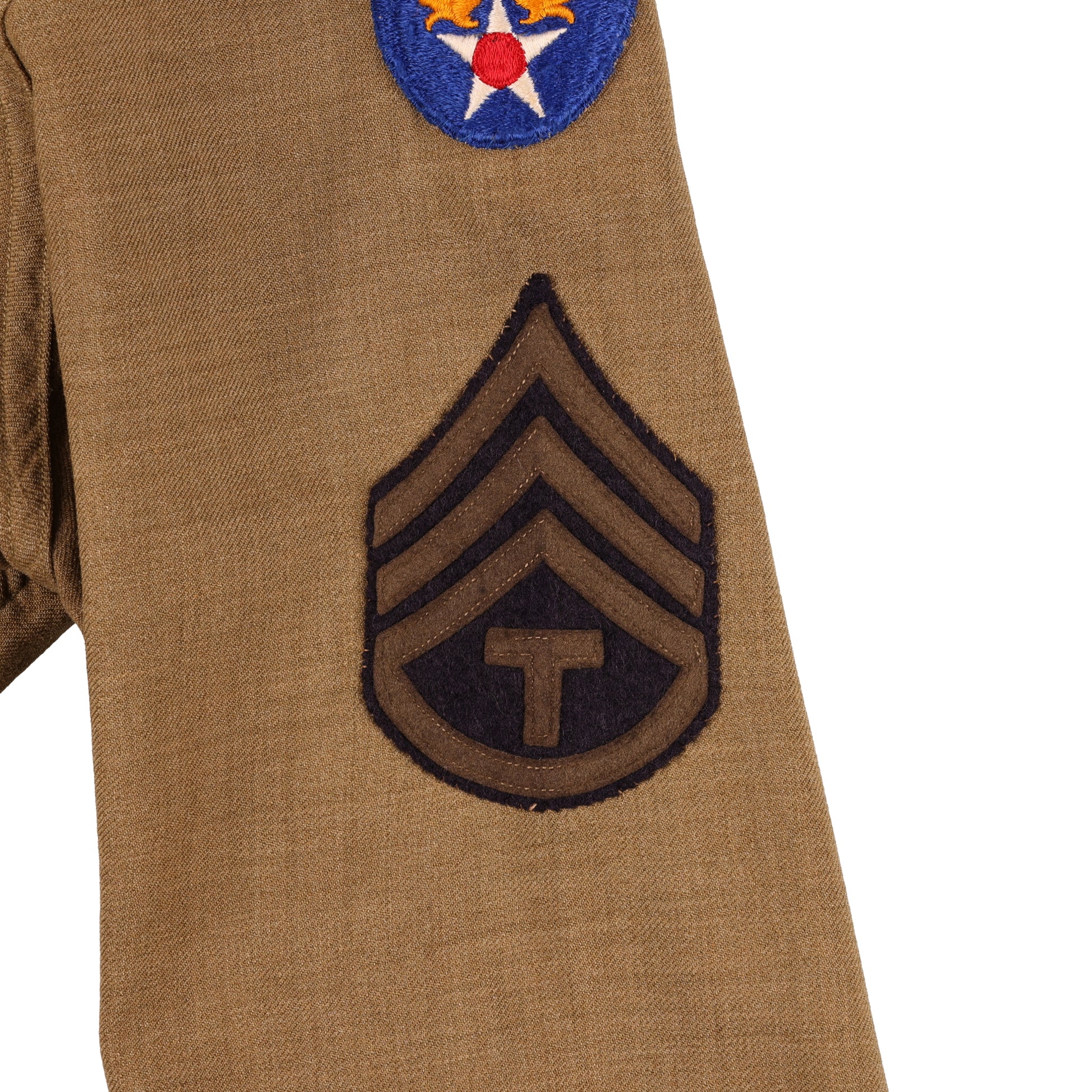 WWII USAAF T/3 Photographer Specialist's M37 Wool Service Shirt