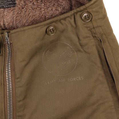 WWII USAAF Type A-11 Intermediate Flying Trousers with Alpaca Lining by Metro Sportswear, Inc. (Waist Size 32)