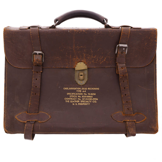 WWII USAAF Type A-4 Navigator's Dead Reckoning Case by The Leather Specialty Co.