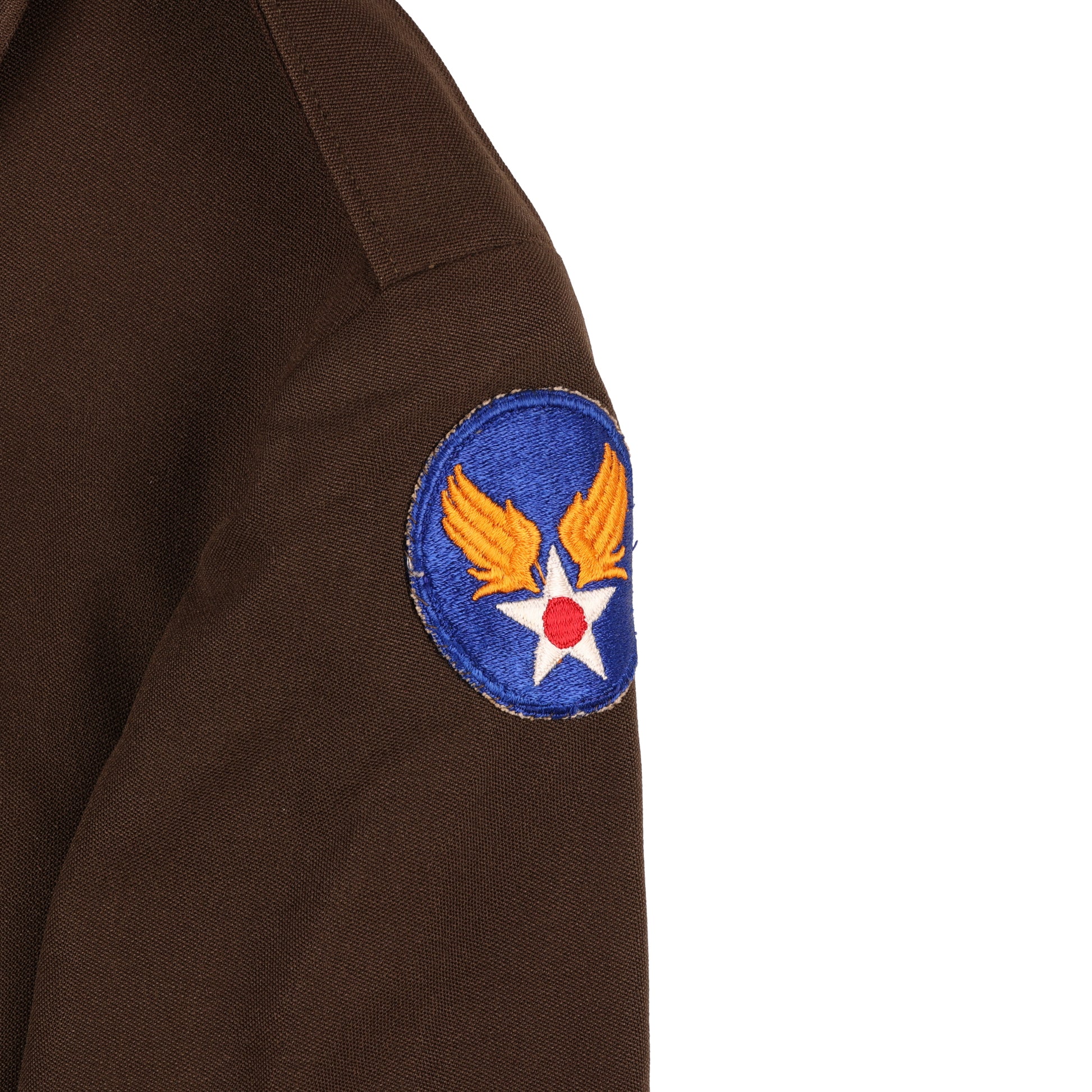 WWII USAAF Women's Army Corps (WAC) Officer's Chocolate Wool Service Jacket Named to "L. Frank"