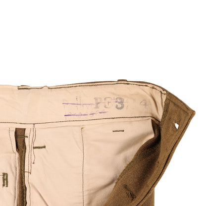 WWII USAAF Enlisted Man's Wool Service Trousers Identified to T/Sgt. Robert W. Peddycoart (Size 32 x 31)
