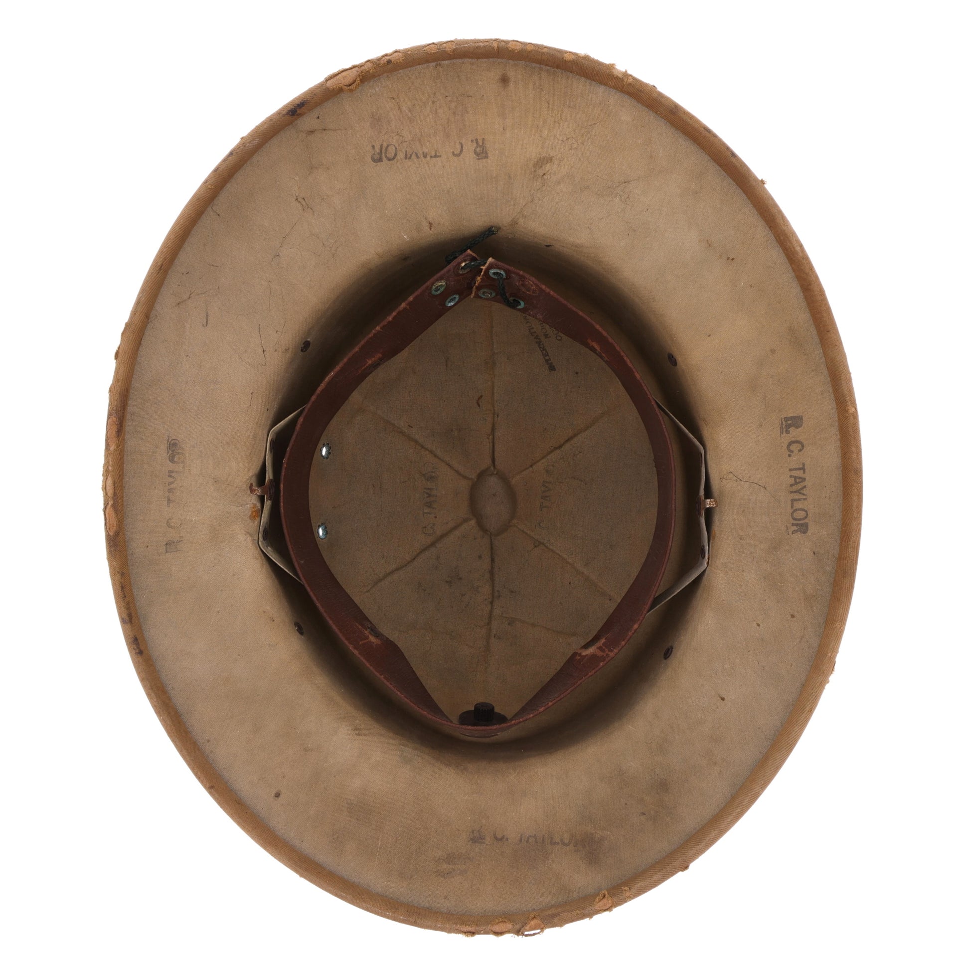 WWII USMC International Hat Co. Sun Helmet Named to "R. C. Taylor" (1942)