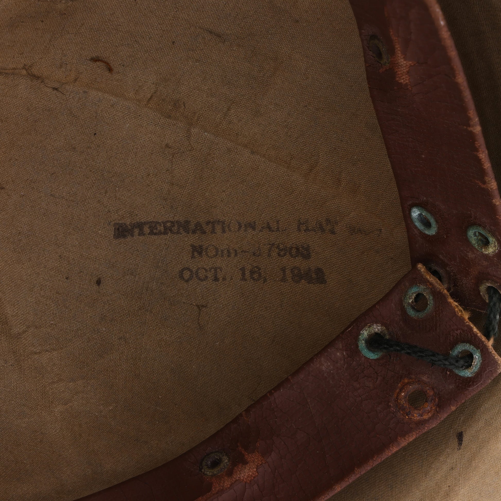 WWII USMC International Hat Co. Sun Helmet Named to "R. C. Taylor" (1942)