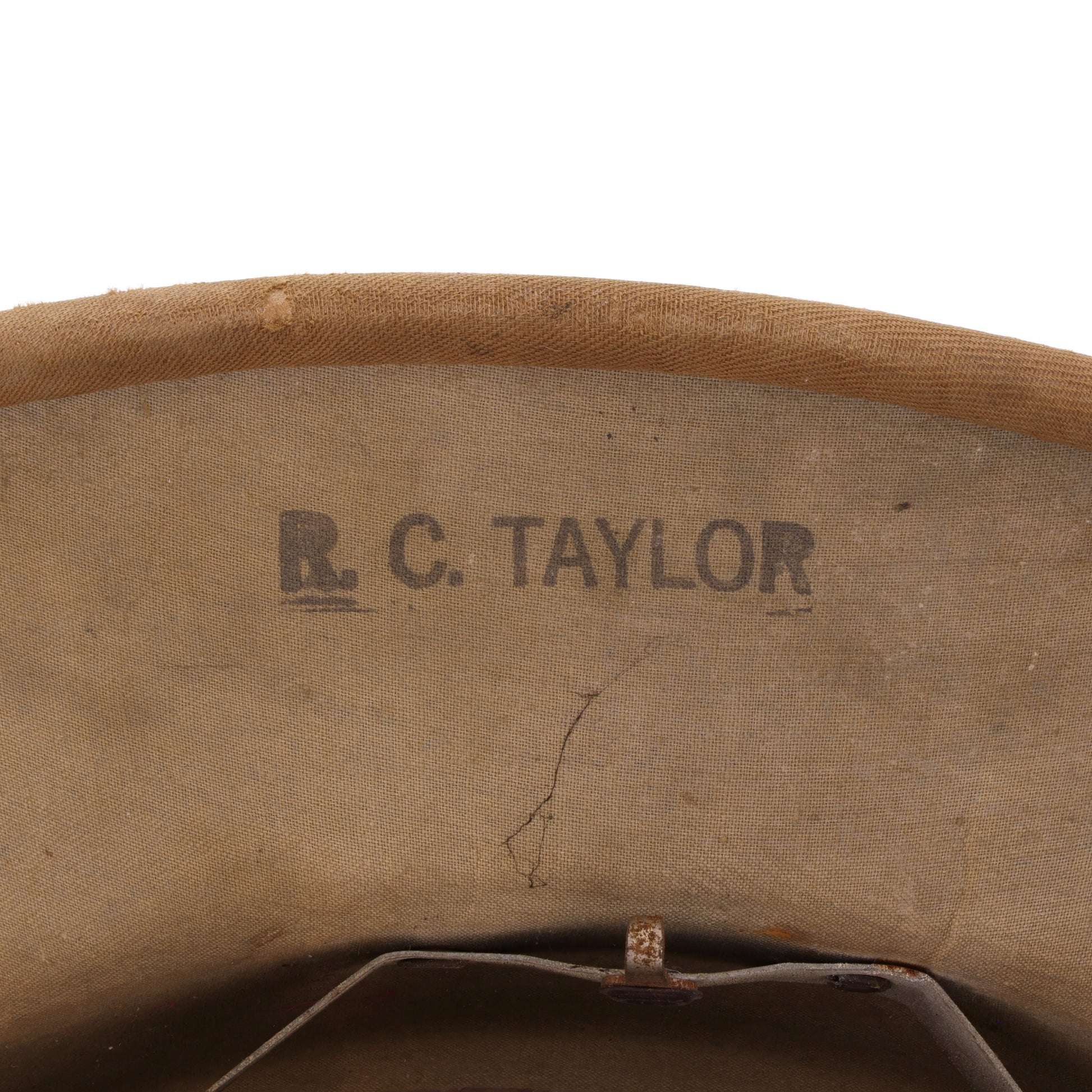 WWII USMC International Hat Co. Sun Helmet Named to "R. C. Taylor" (1942)