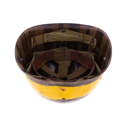 WWII USN Hardmaster's Seaman Paper Co. M-1 Helmet Liner with Headband & Neckband (1943-44)