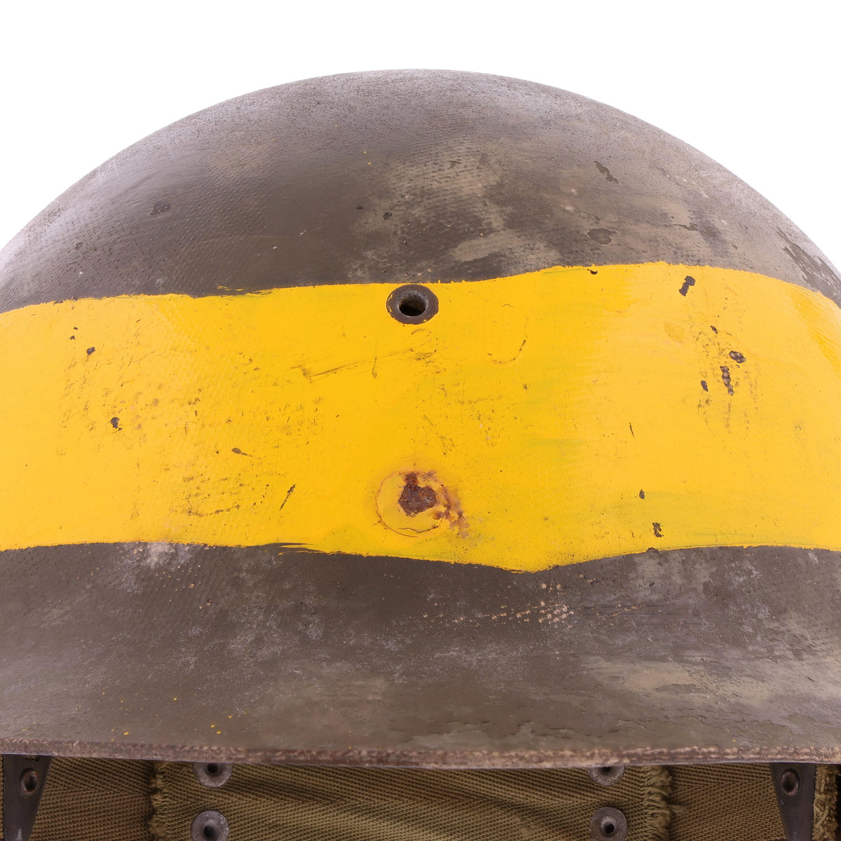 WWII USN Hardmaster's Seaman Paper Co. M-1 Helmet Liner with Headband & Neckband (1943-44)