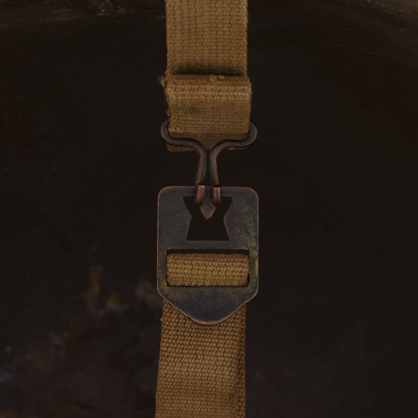 WWII USN/USMC McCord Front Seam Swivel Loop M-1 Helmet Shell (1943-44)