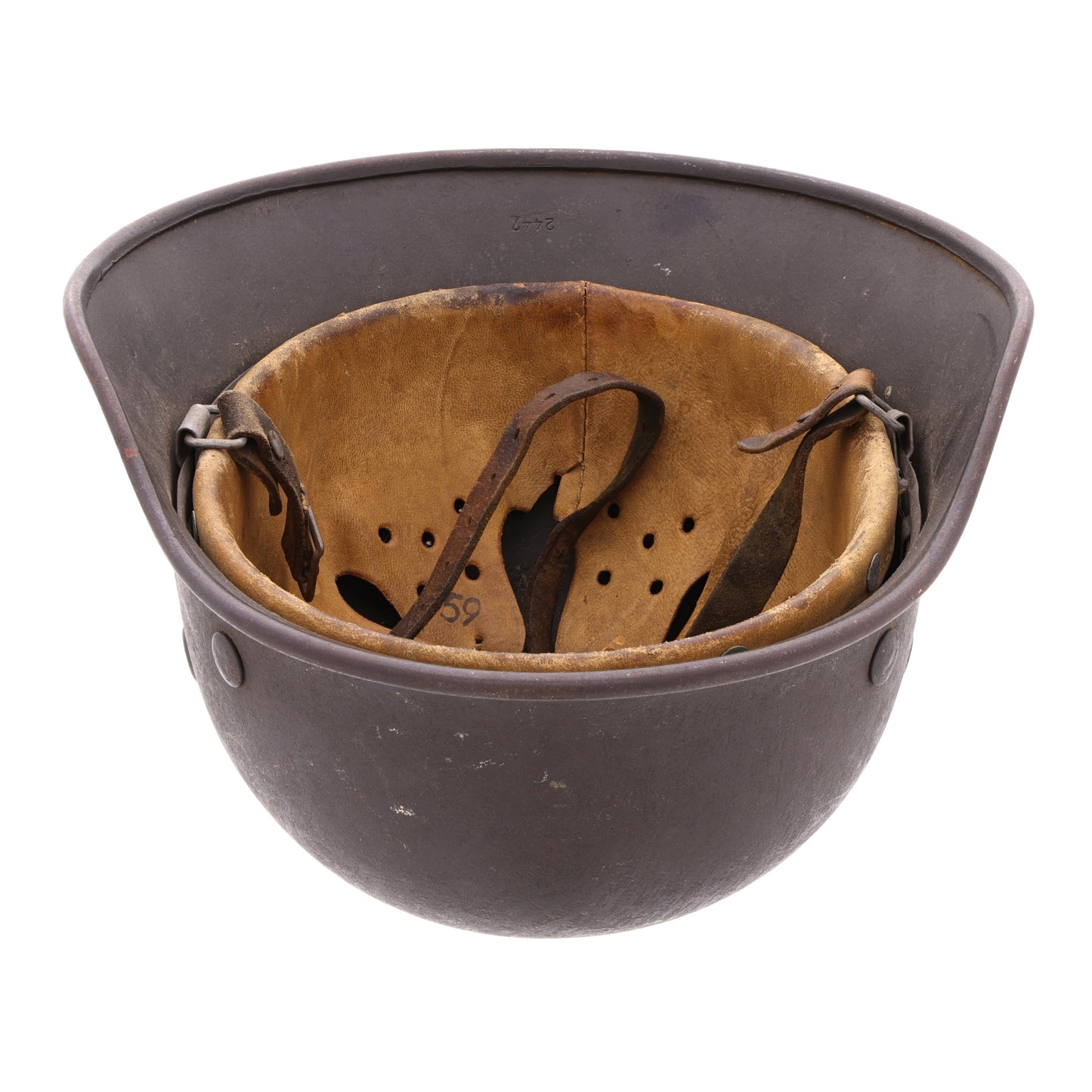 WWII German M40 Single Decal Heer Helmet (Q66)