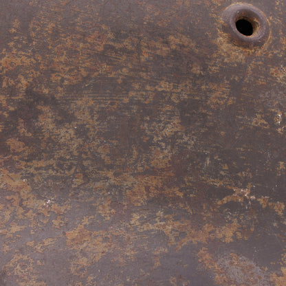 WWII German M40 Single Decal Heer Helmet with Whitewash Camouflage Remnants (ET64)