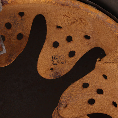 WWII German M42 Single Decal Heer Helmet with Blood-Stained Liner (EF66)