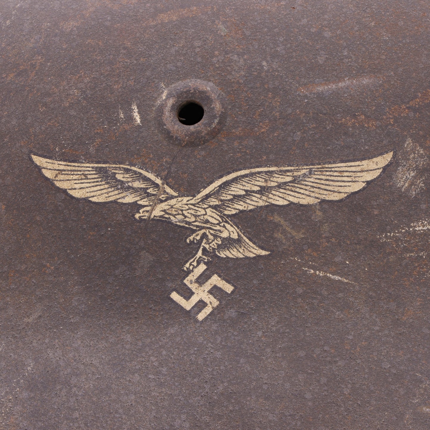 WWII German M42 Single Decal Luftwaffe Helmet (NS66)